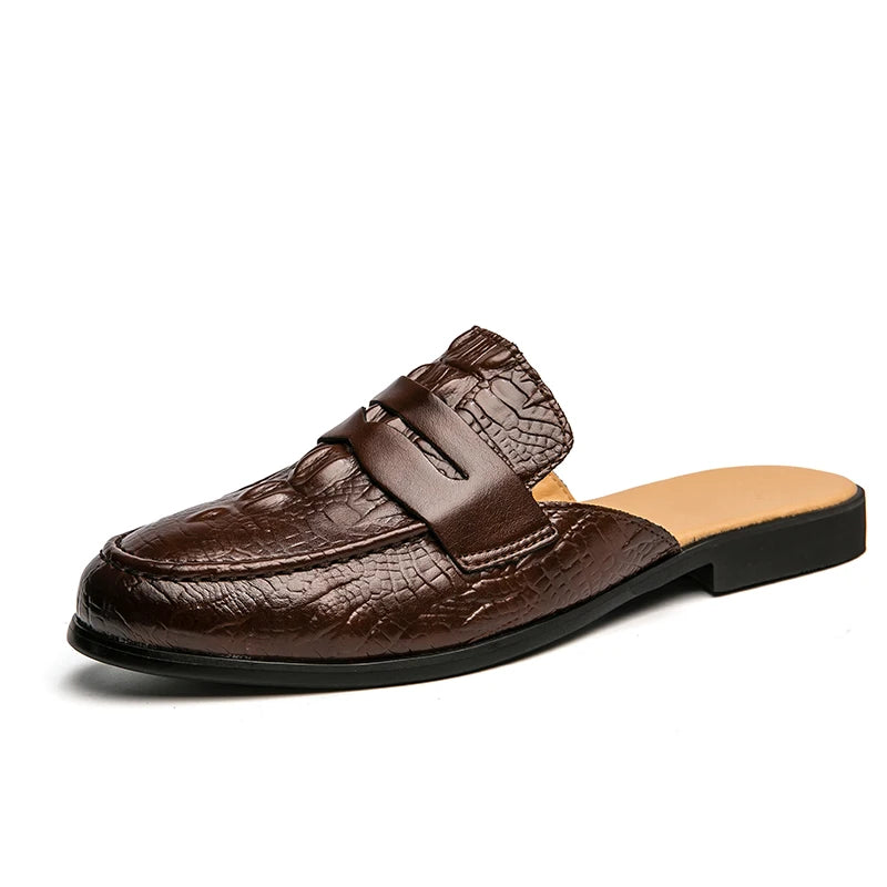Mocassin Mule Croco Homme