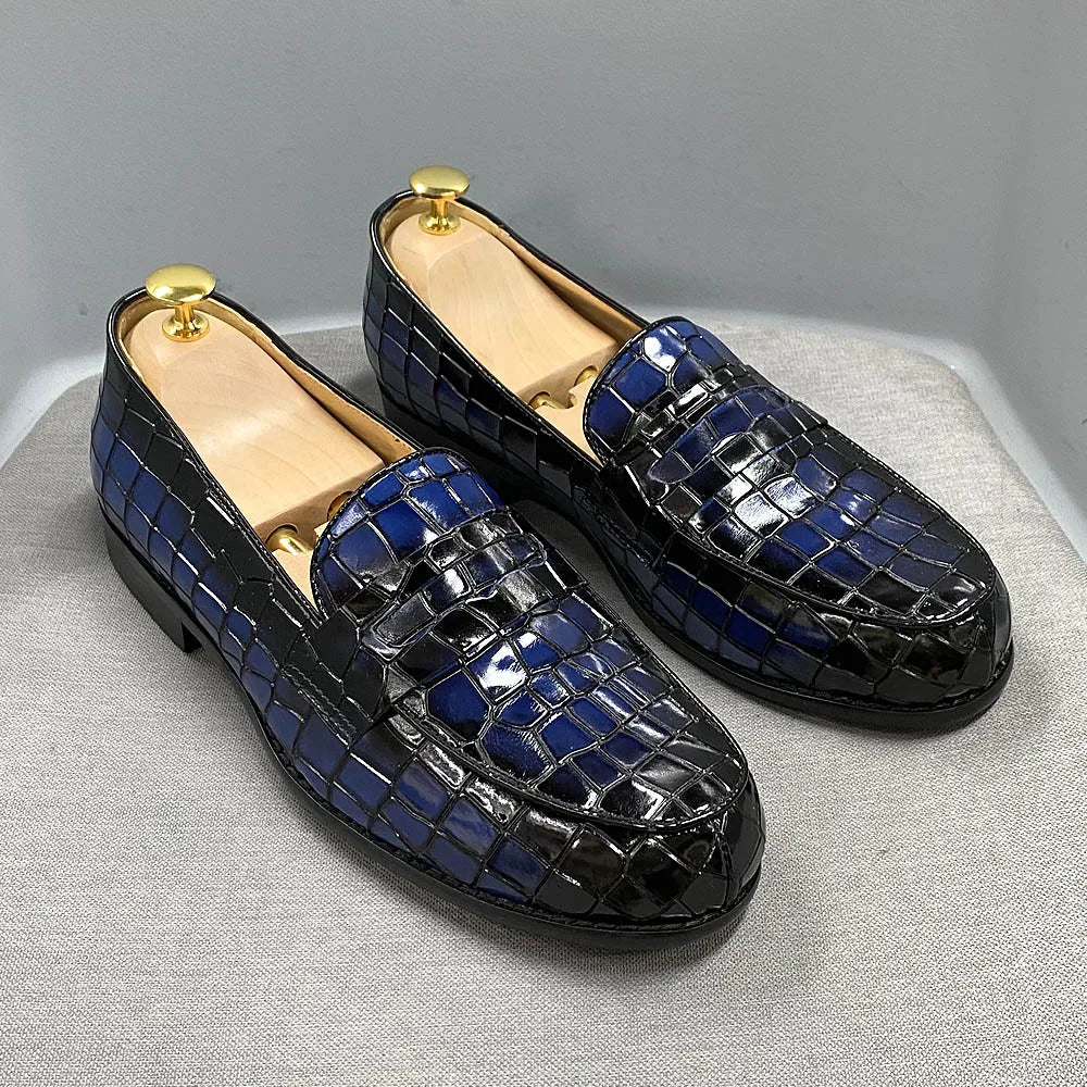 Mocassin Penny Homme Imprimé Alligator