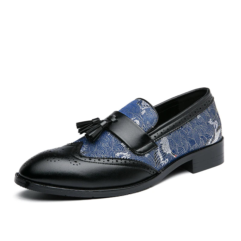2025 New Spring Soft Suede Loafers for Men Tassel Slip On Leather Casual Shoes Yellow Moccasins Classic Business Shoes Luxury
