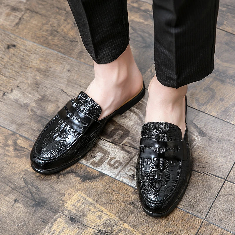 Mocassin Mule Croco Homme