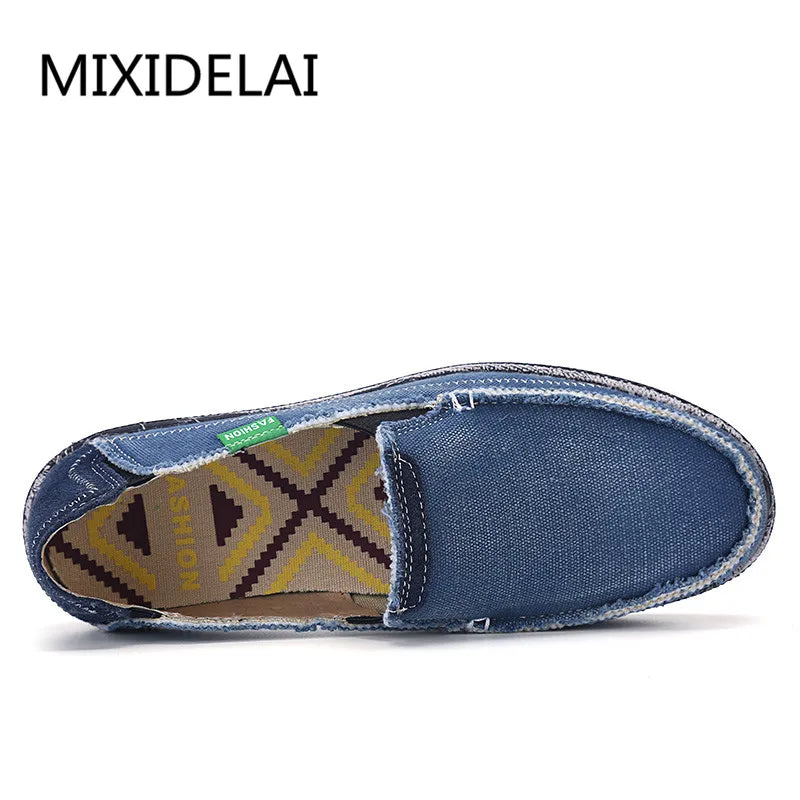 Mocassin en Jean Homme Pas Cher