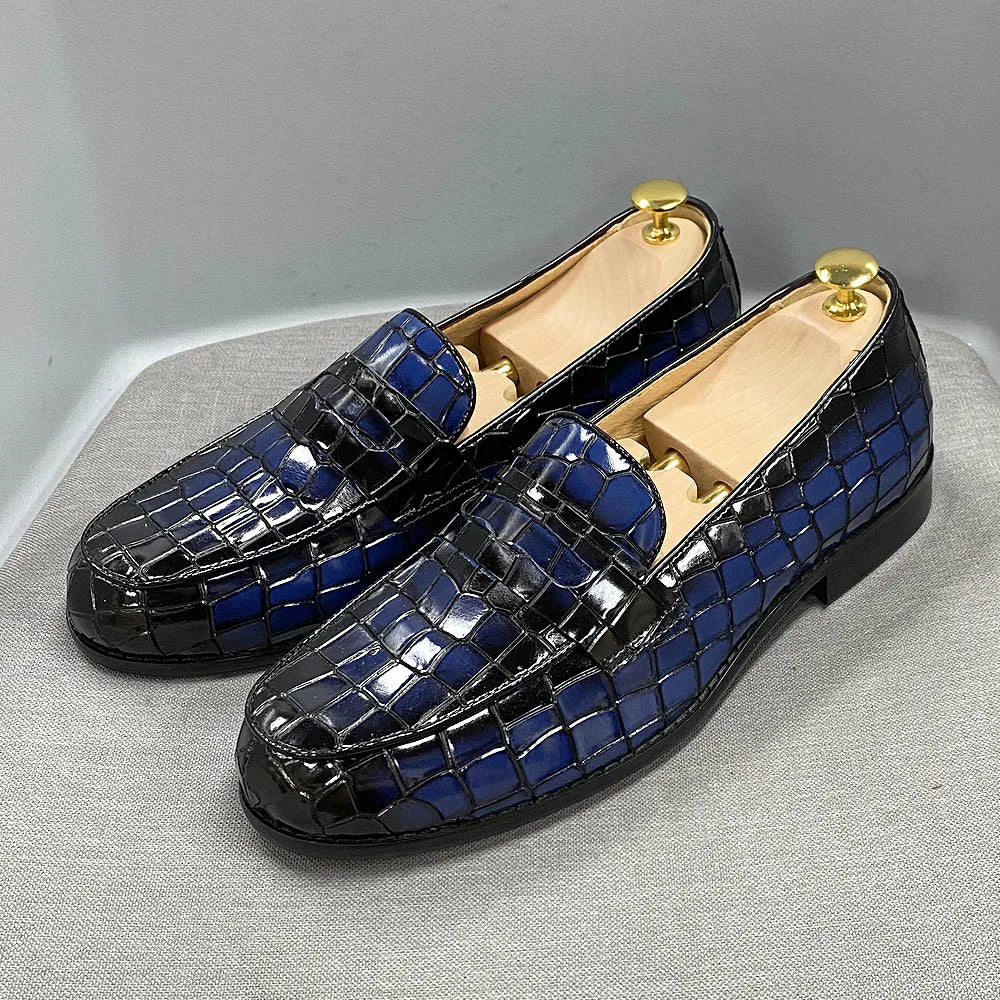 Mocassin Penny Homme Imprimé Alligator