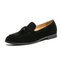 2025 New Spring Soft Suede Loafers for Men Tassel Slip On Leather Casual Shoes Yellow Moccasins Classic Business Shoes Luxury