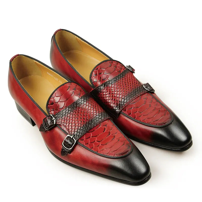 Mocassin Croco Bout Pointu Homme