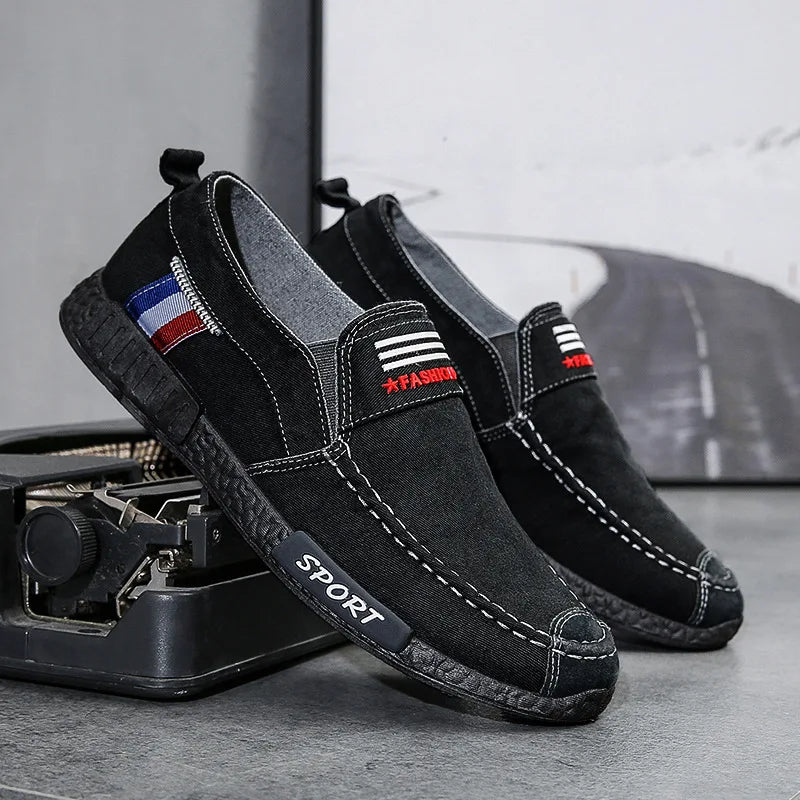 Mocassin Slip-On Toile Homme