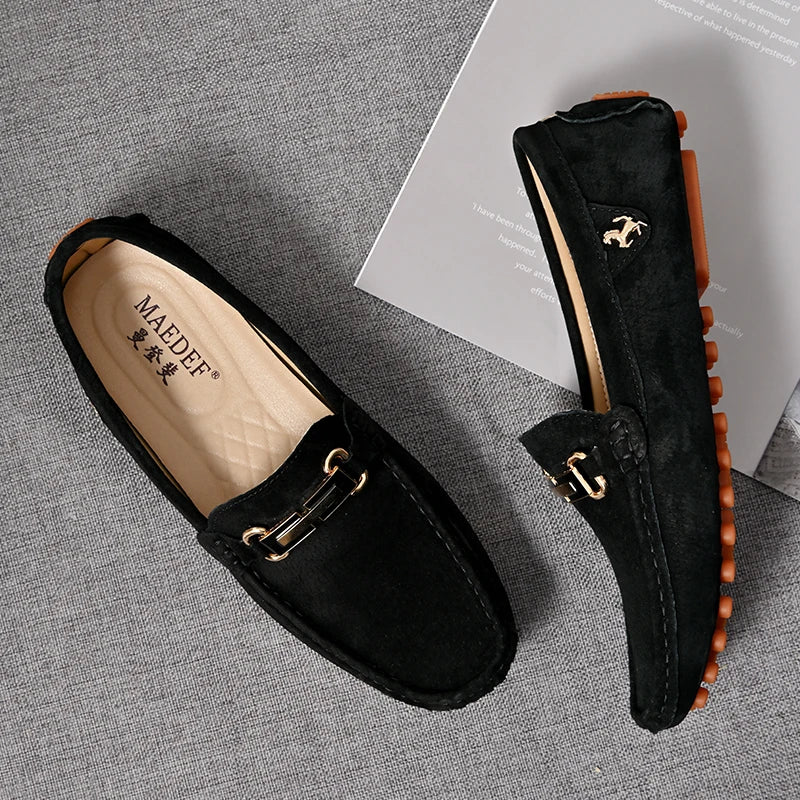 Mocassin Bleu Nuit Homme