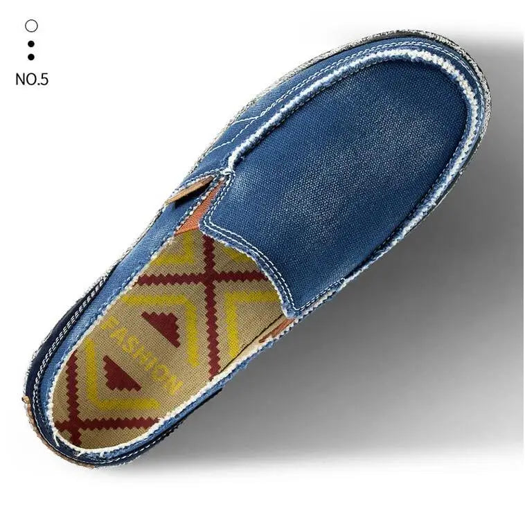 Mocassin Toile Homme