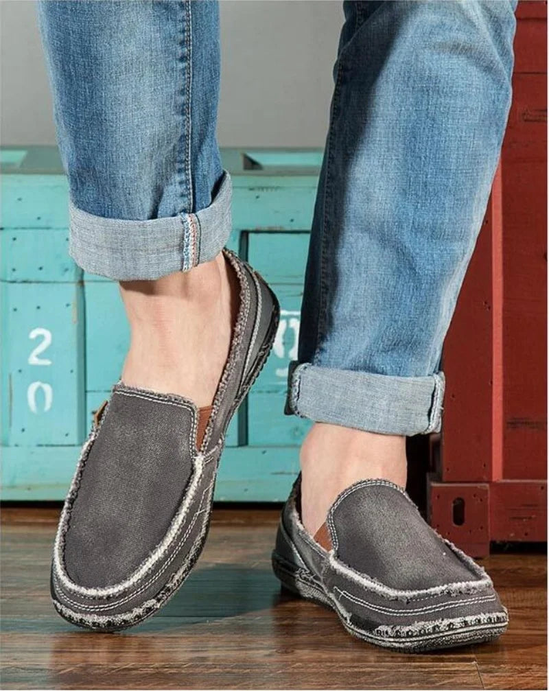 Mocassin Toile Homme