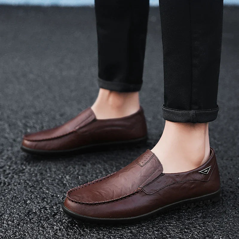Mocassin Noir Homme Confortable