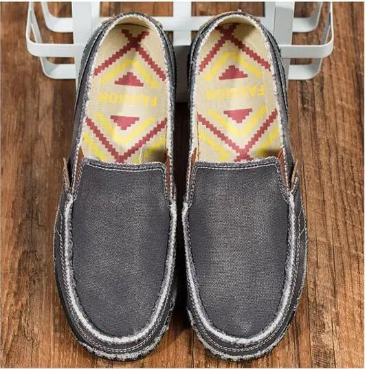 Mocassin Toile Homme