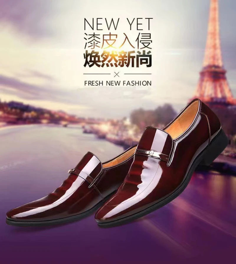 Mocassin Bordeaux Homme Vernis