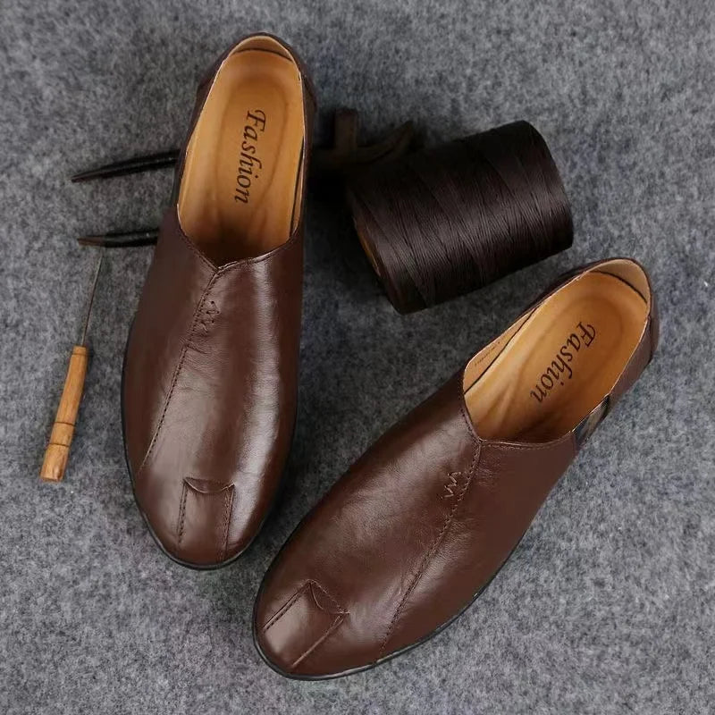 Mocassin Chocolat Homme