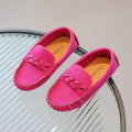 Boys Flat Leather Shoes Fashion Kids Flats Loafers Slip-on Moccasins Classic Children Party Shoes Soft Breathable Classic Braid