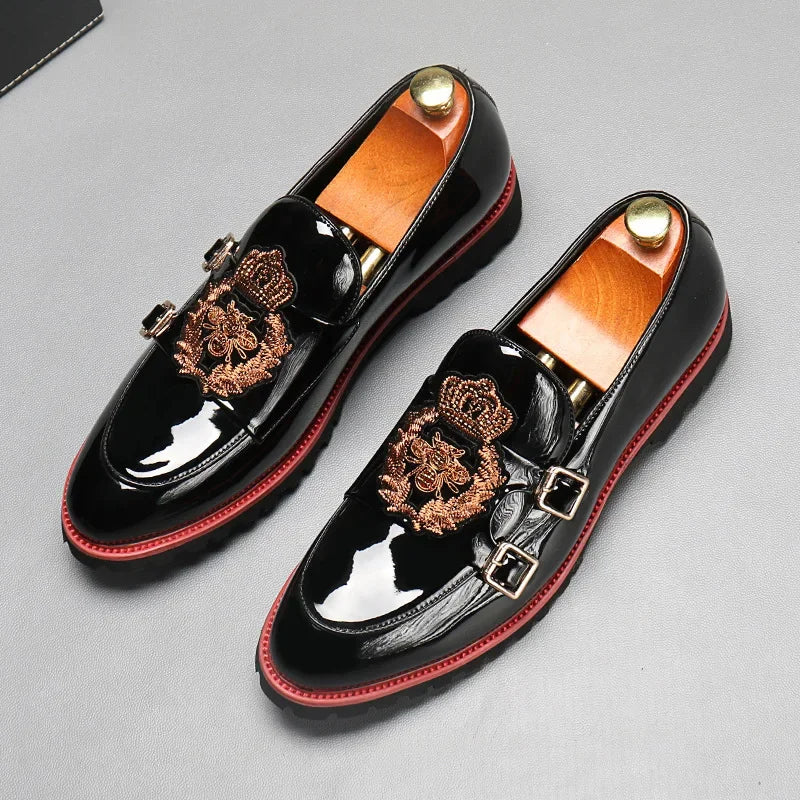Mocassin Brodé Homme