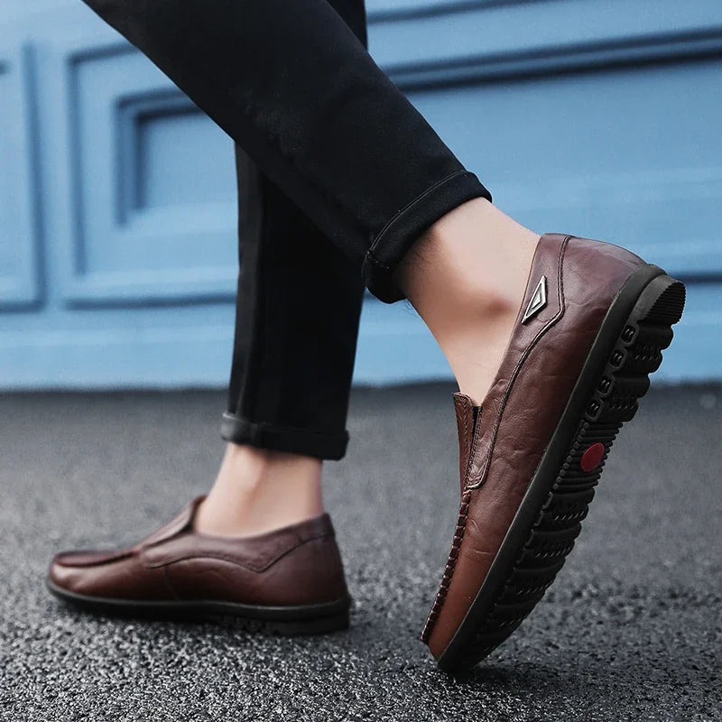 Mocassin Noir Homme Confortable