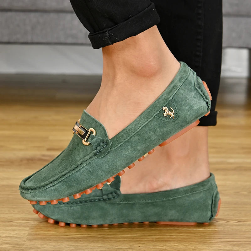 Mocassin Bleu Nuit Homme