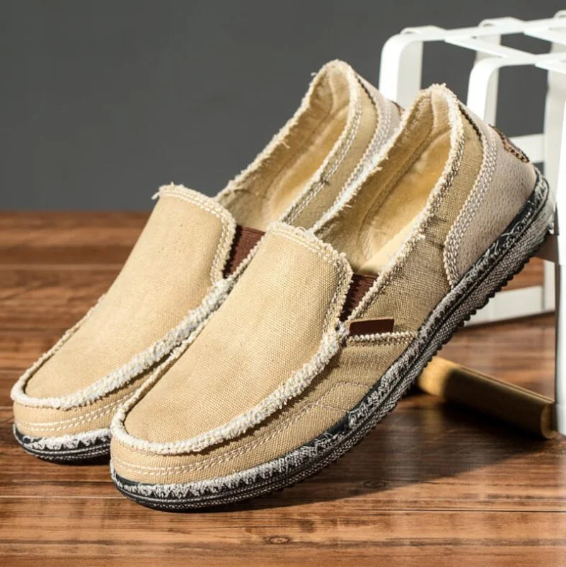 Mocassin Toile Homme