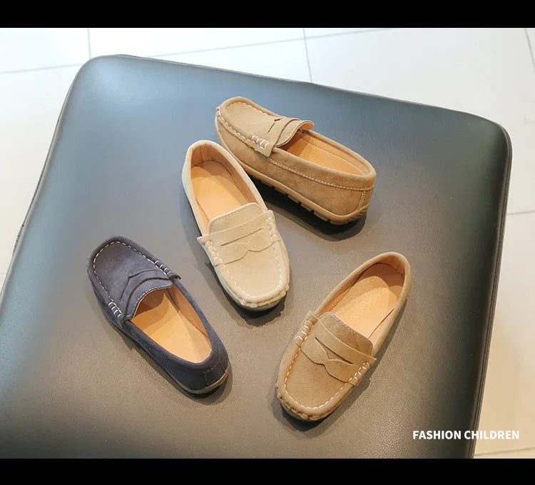 Boy Leather Shoe Spring Autumn Versatile Children's School Formal Performance Loafers Causal Non-slip Kids Slip-on Flats Shoes