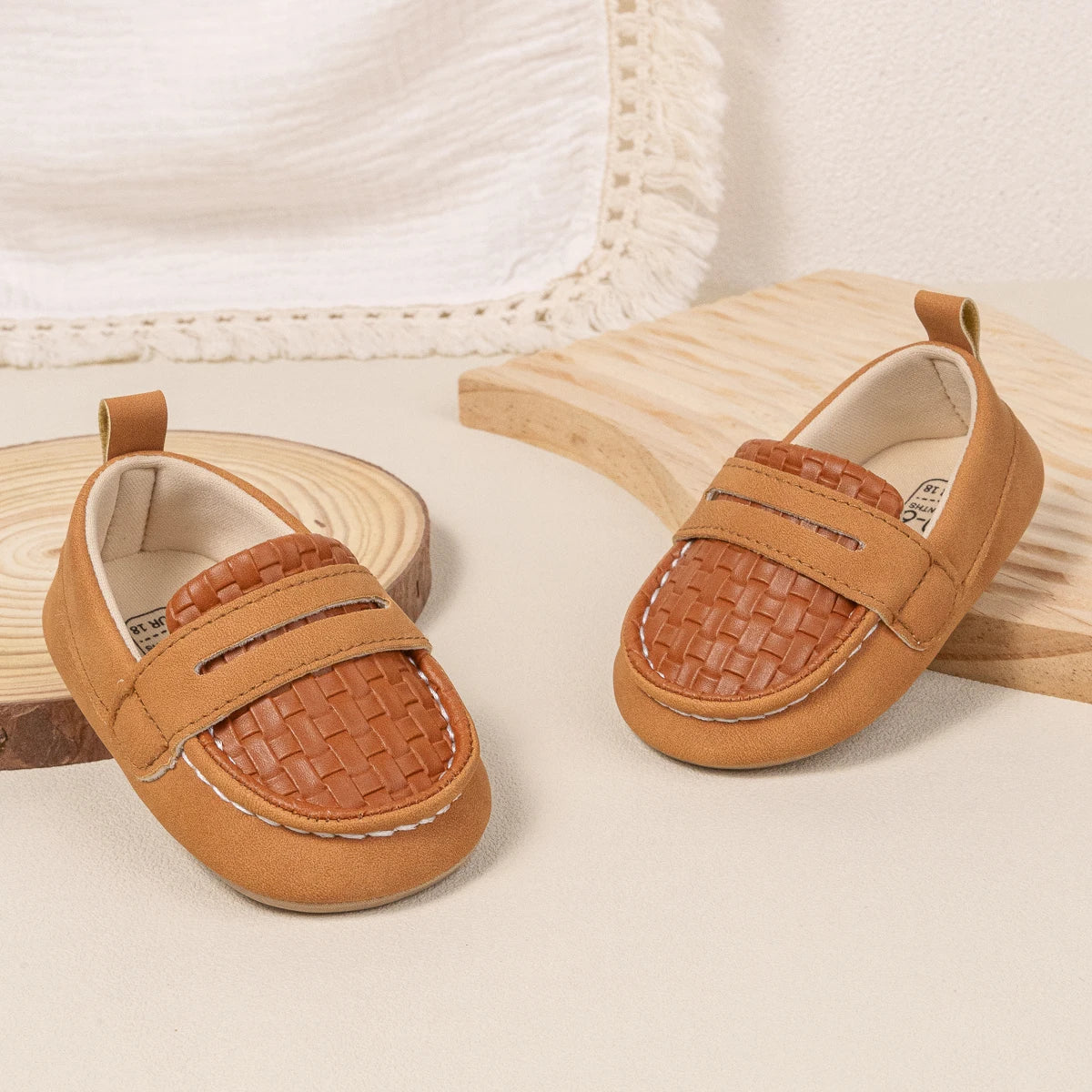 KIDSUN Baby Girls Boys Classic Loafers Infant Oxford Dress Shoes Prewalker Soft Slip On Moccasin Crib Flats Newborn Shoes