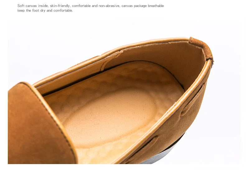 Men Casual Shoes Classic Flat Loafers Male Tassel Casual Business Leather Shoes Man Social Party Formal Loafers Male