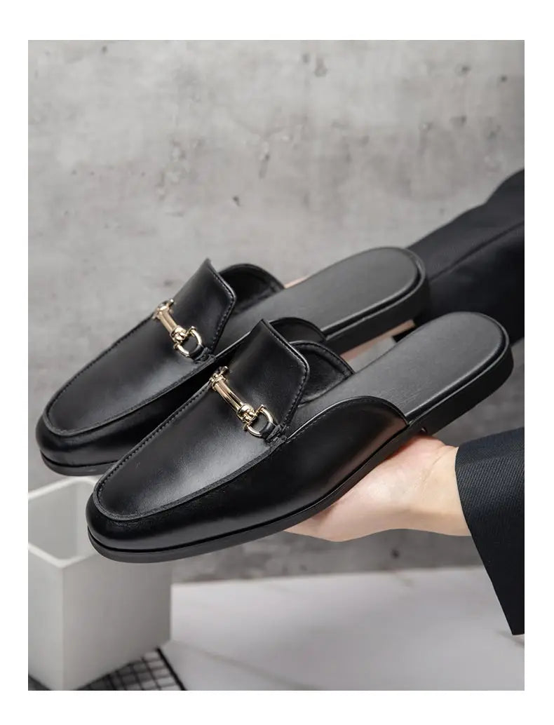 Mocassin Mule Homme Noir