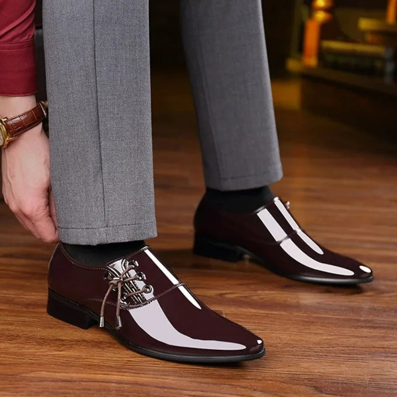 Mocassin Homme Bout Pointu Vernis