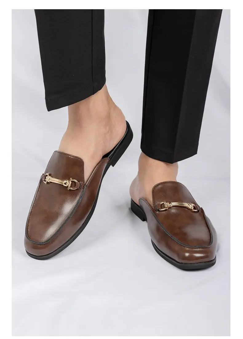 Mocassin Mule Homme Noir