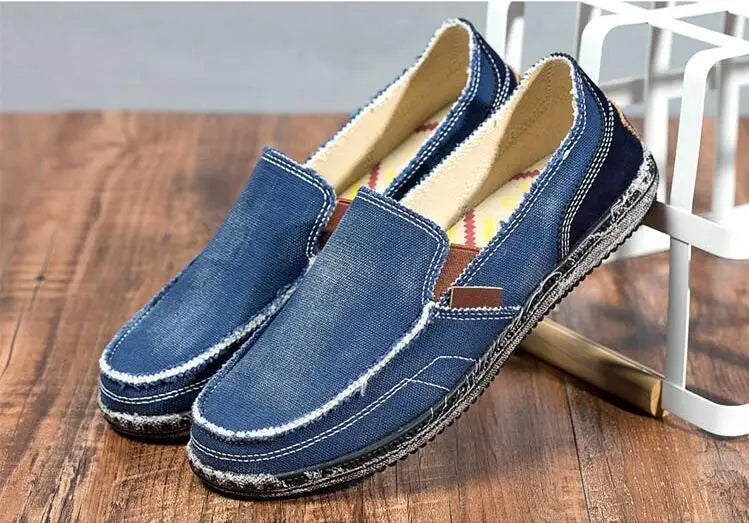 Mocassin Toile Homme