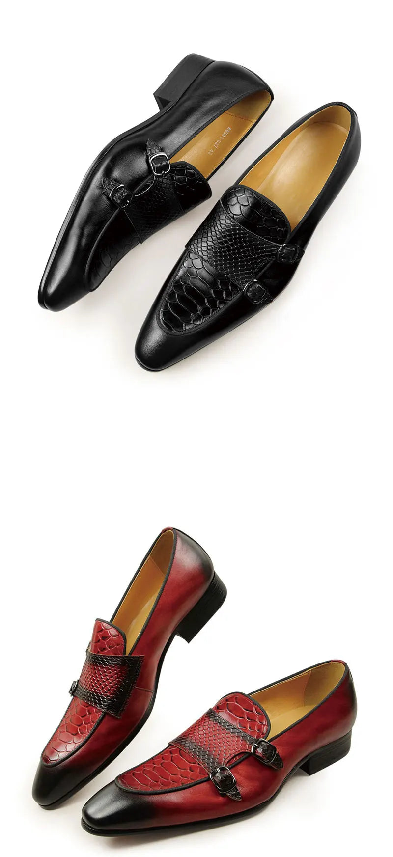 Mocassin Croco Bout Pointu Homme