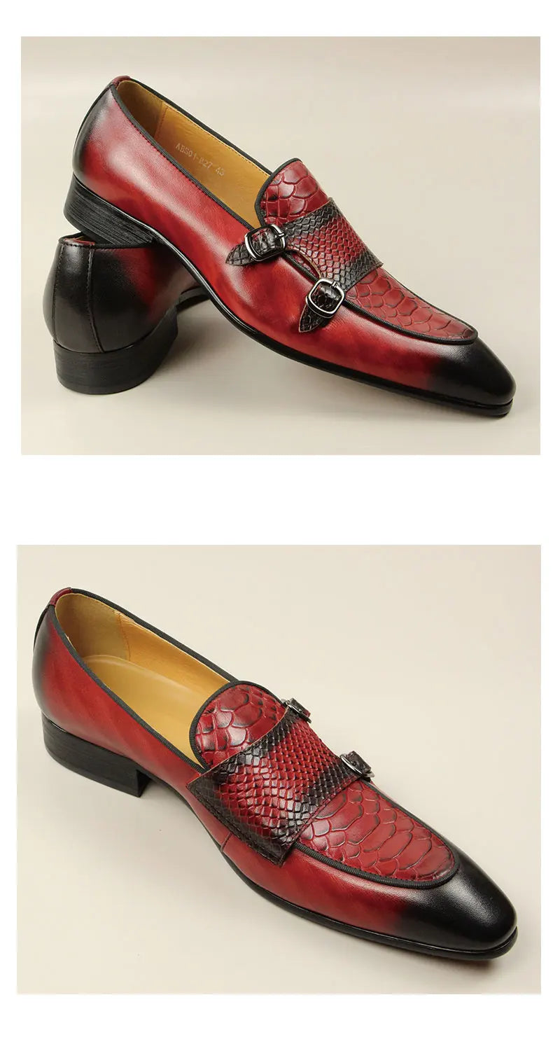 Mocassin Croco Bout Pointu Homme