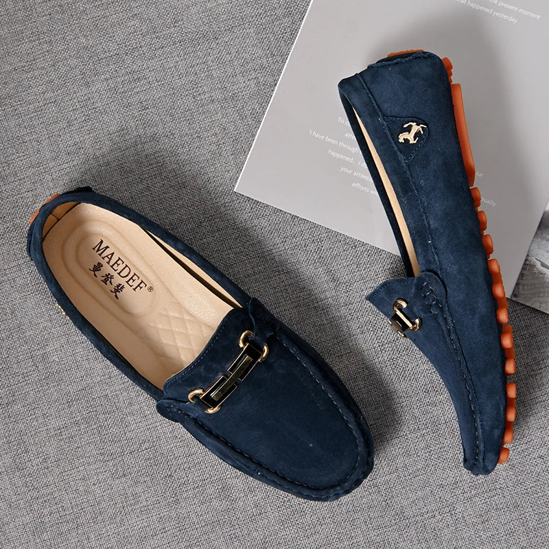 Mocassin Bleu Nuit Homme