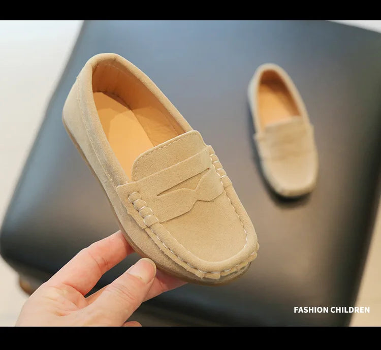 Boy Leather Shoe Spring Autumn Versatile Children's School Formal Performance Loafers Causal Non-slip Kids Slip-on Flats Shoes