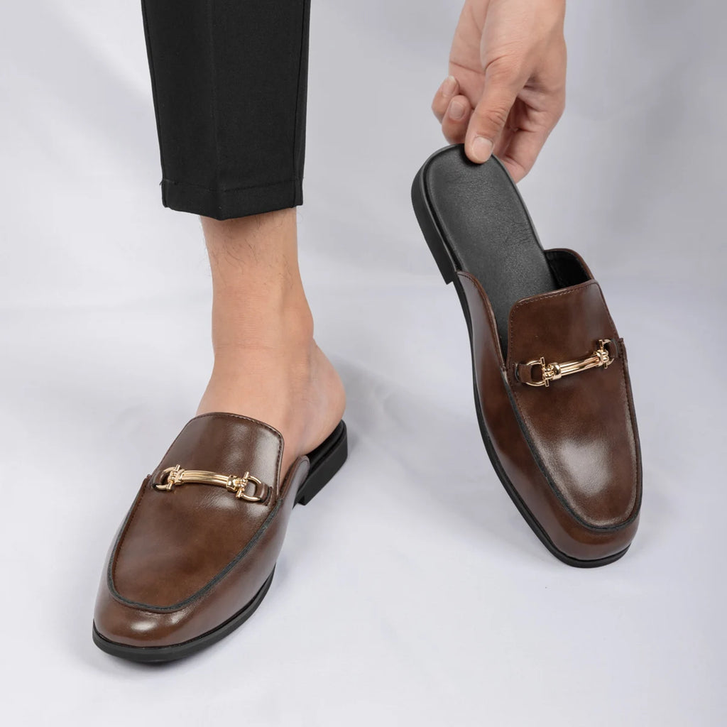 Mocassin Mule Homme Noir
