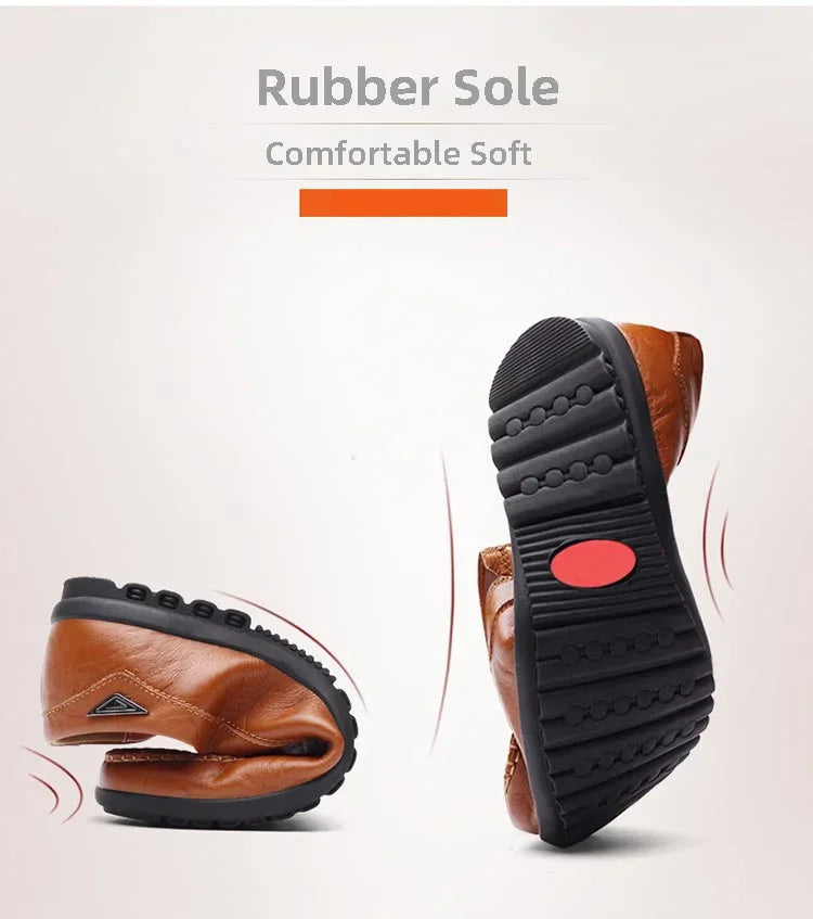 Mocassin Noir Homme Confortable