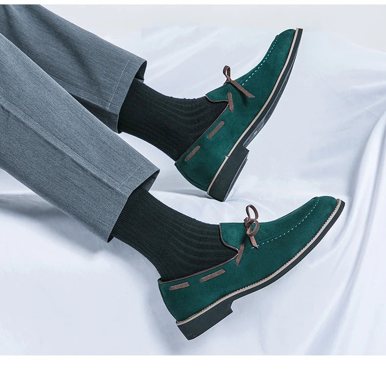 Mocassin Penny Homme Vert