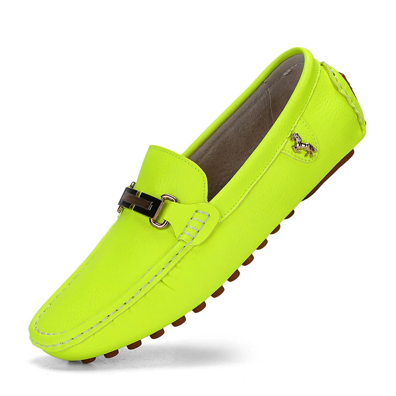 Mocassin Turquoise Homme