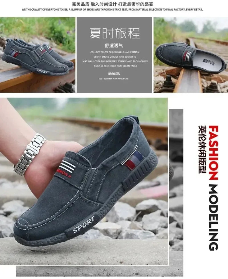 Mocassin Slip-On Toile Homme