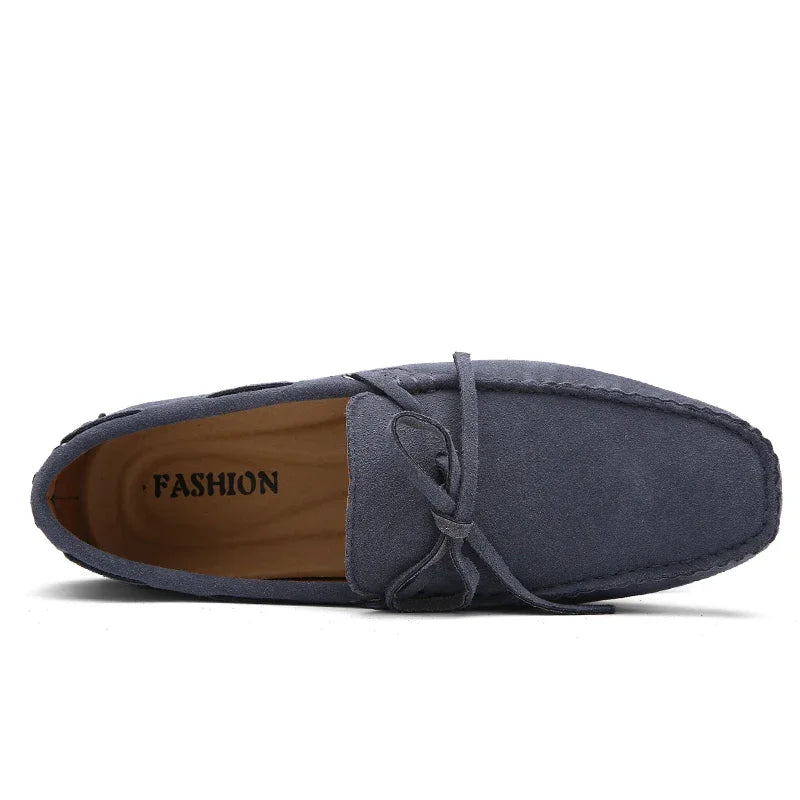Suede Shoes Men Size 38-49 Luxury Men Loafers Soft Moccasins Man High Quality Shoes Casual Genuine Leather Driving Flats Penny