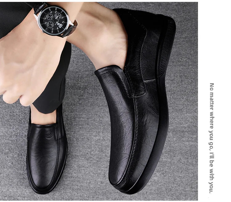 Mocassin Cuir Homme Semelle Caoutchouc