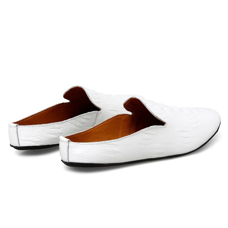 Mocassin Ouvert Croco Homme