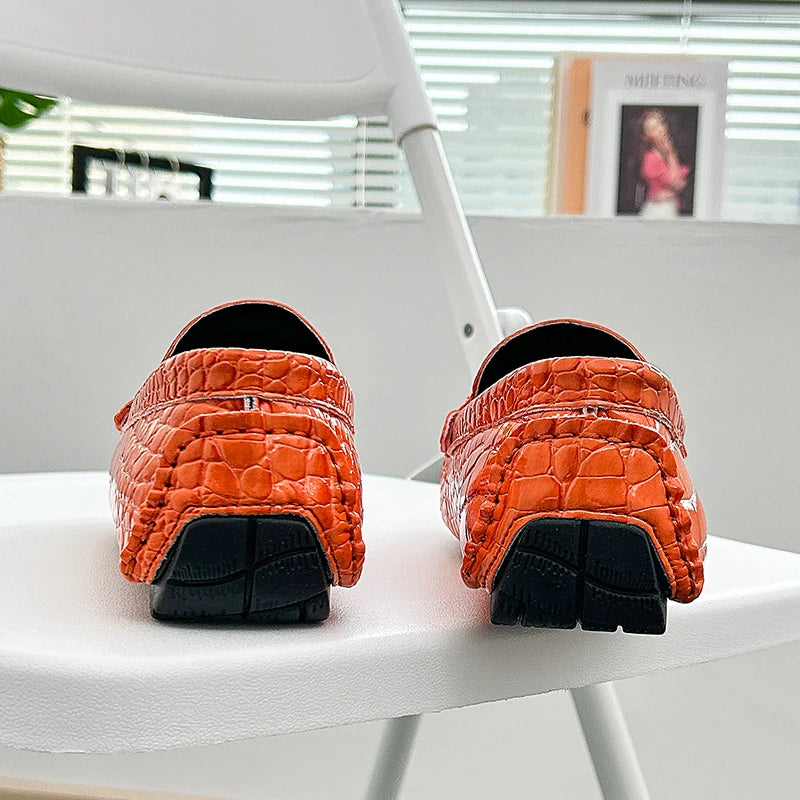 Mocassin Croco Vernis Homme