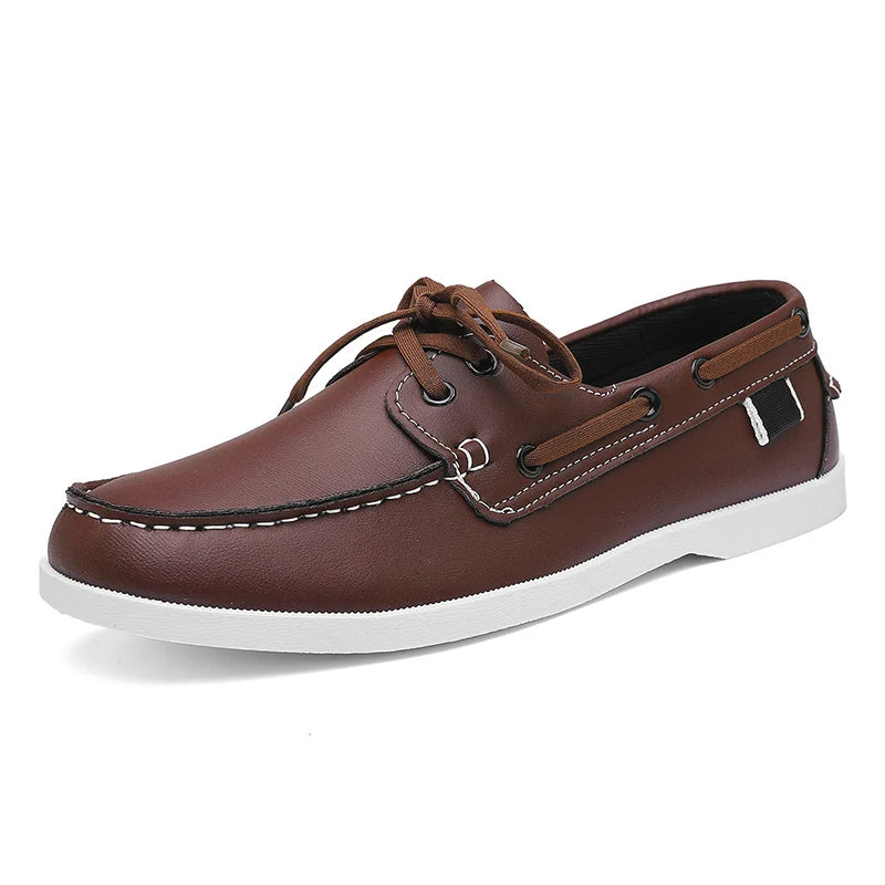 Mocassin Bateau Homme Marron