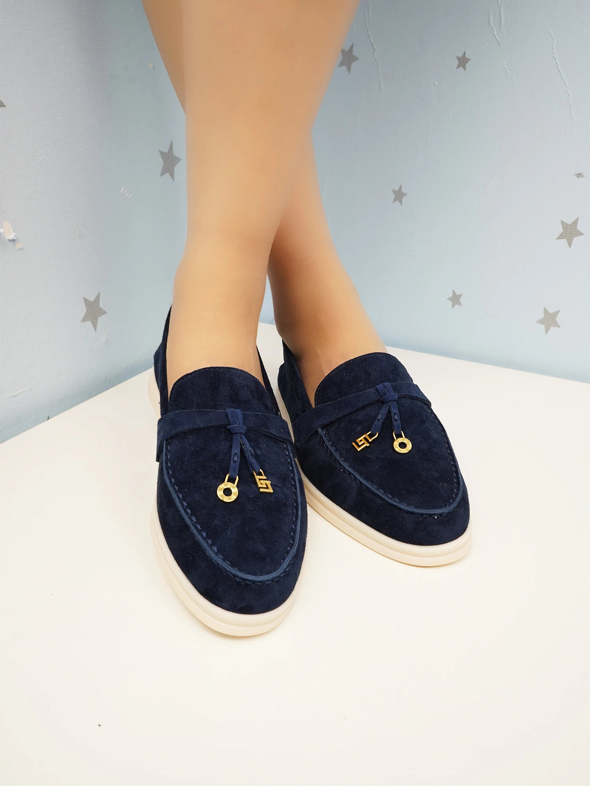 GJ High-Quality Brand Women's Shoes Luxury Leather Round Toe Retro Casual Shoes Spring Thick Soled Loafers Driving Shoes