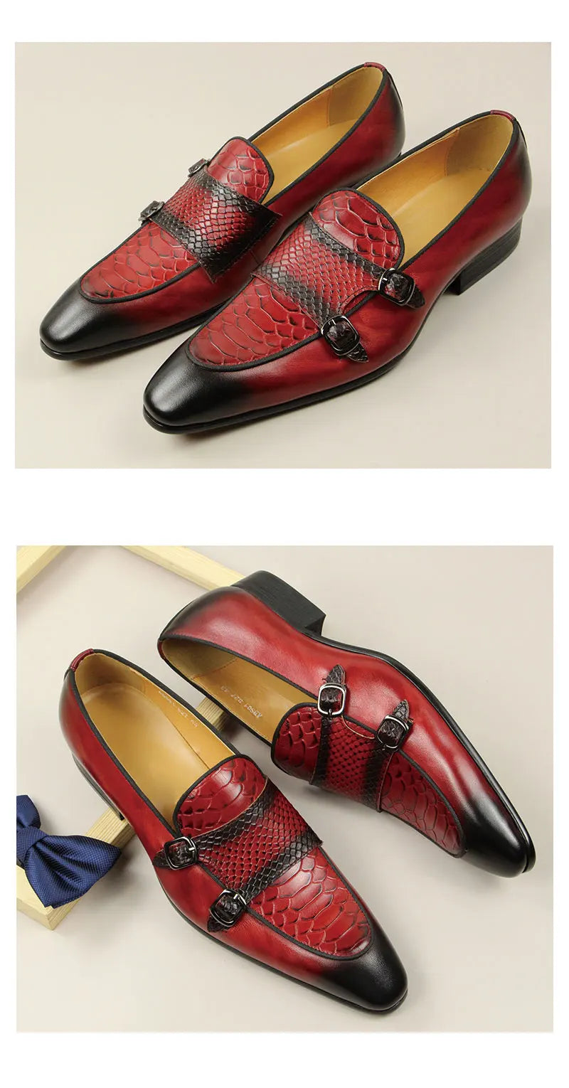 Mocassin Croco Bout Pointu Homme