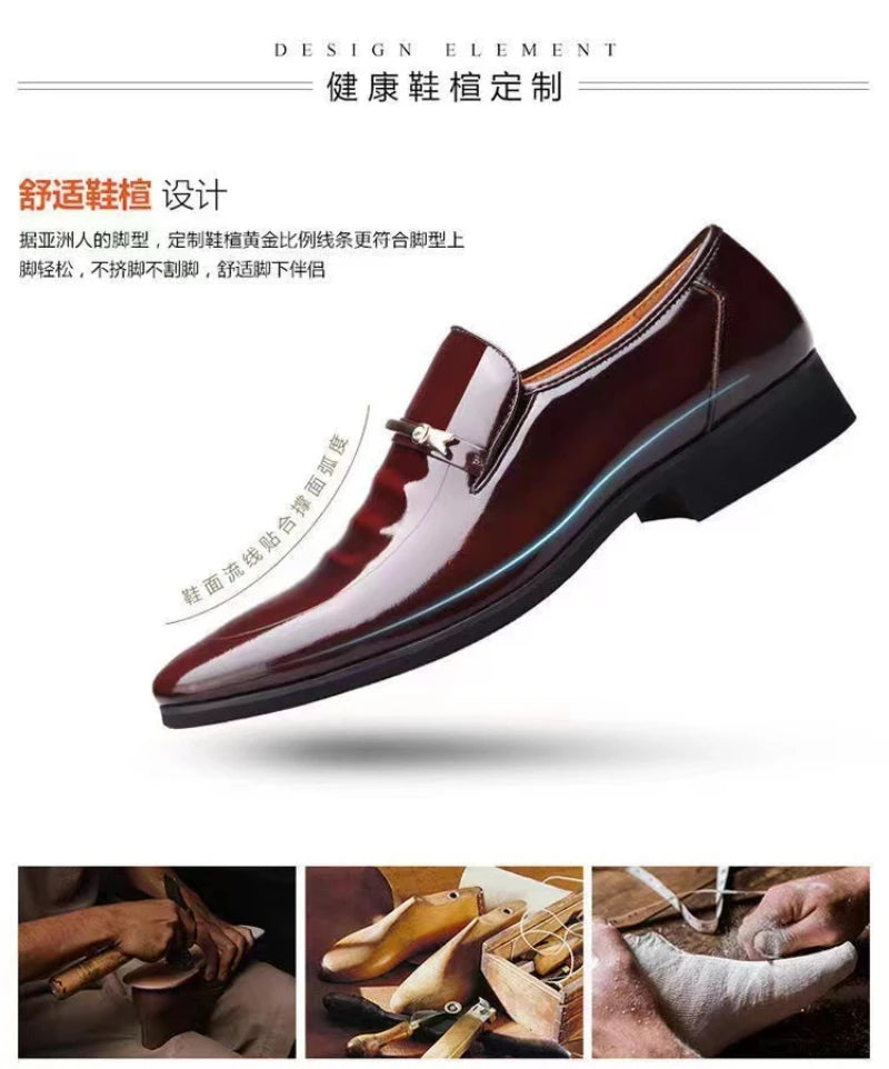 Mocassin Bordeaux Homme Vernis