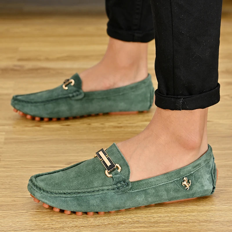 Mocassin Bleu Nuit Homme