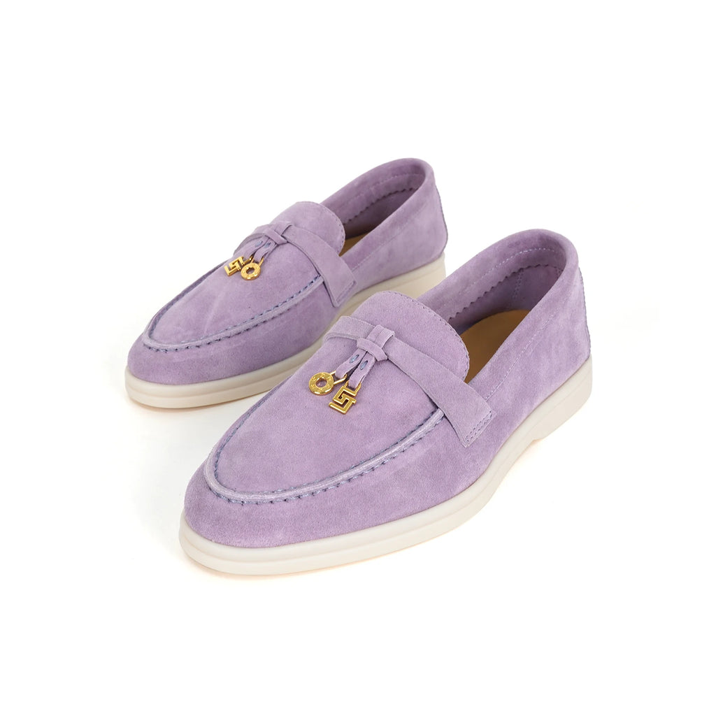 GJ High-Quality Brand Women's Shoes Luxury Leather Round Toe Retro Casual Shoes Spring Thick Soled Loafers Driving Shoes