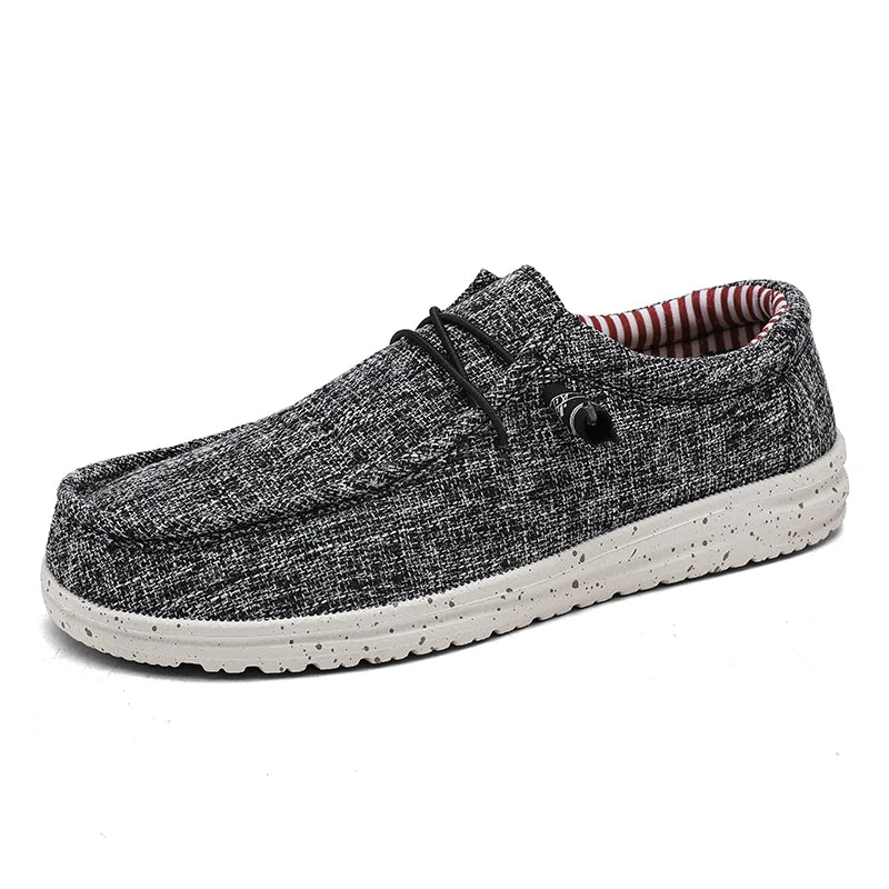 Mocassin Toile Homme Grande Taille