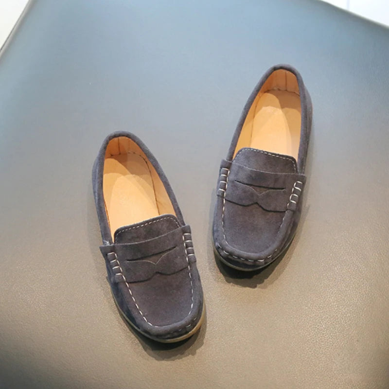 Spring Autumn Boy Leather Shoe Fashion Breathable Non-slip Children Loafers Causal Kids School Party Wedding Formal Flats Shoes
