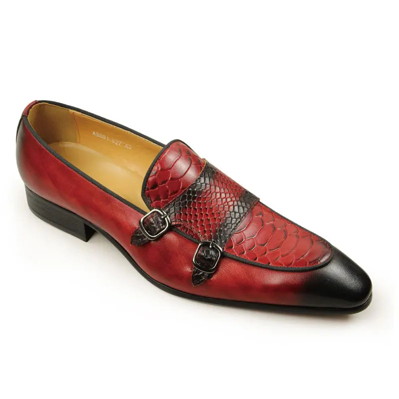 Mocassin Croco Bout Pointu Homme